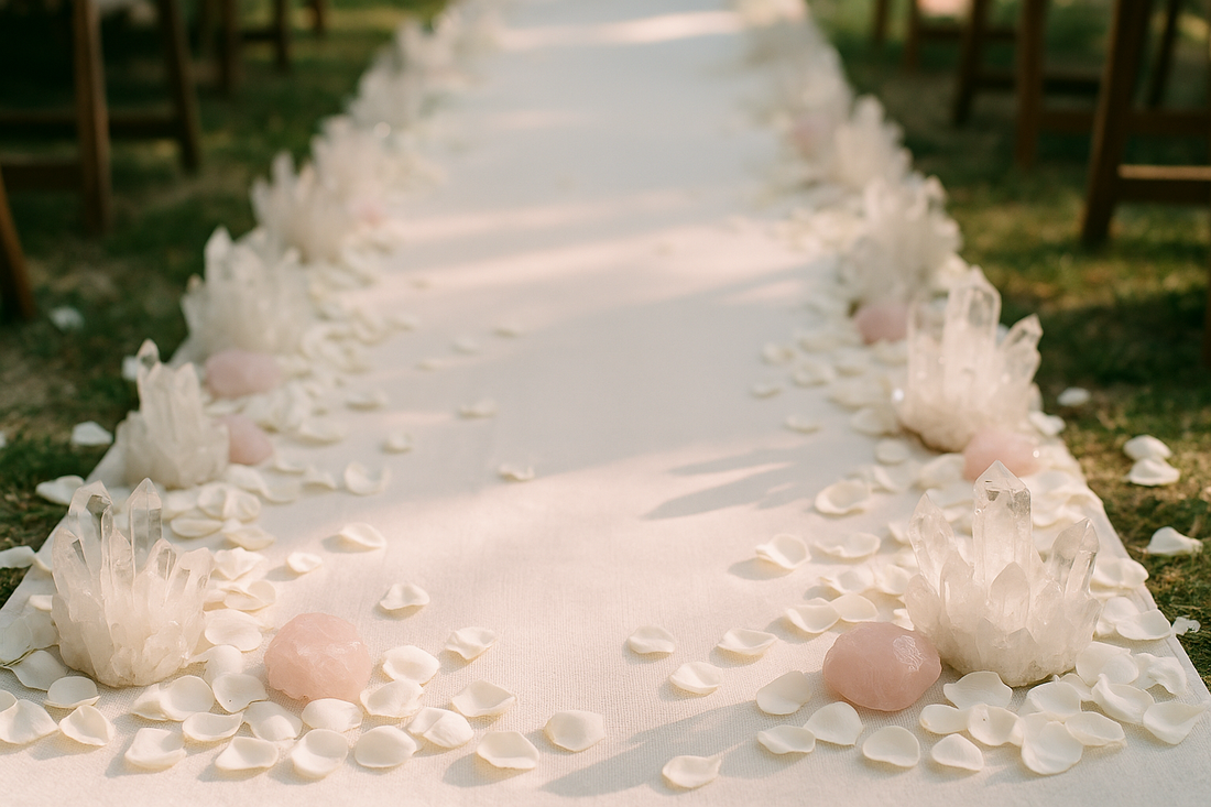 Hochzeit Freie Trauung Ideen – natürliche Kristalldekoration