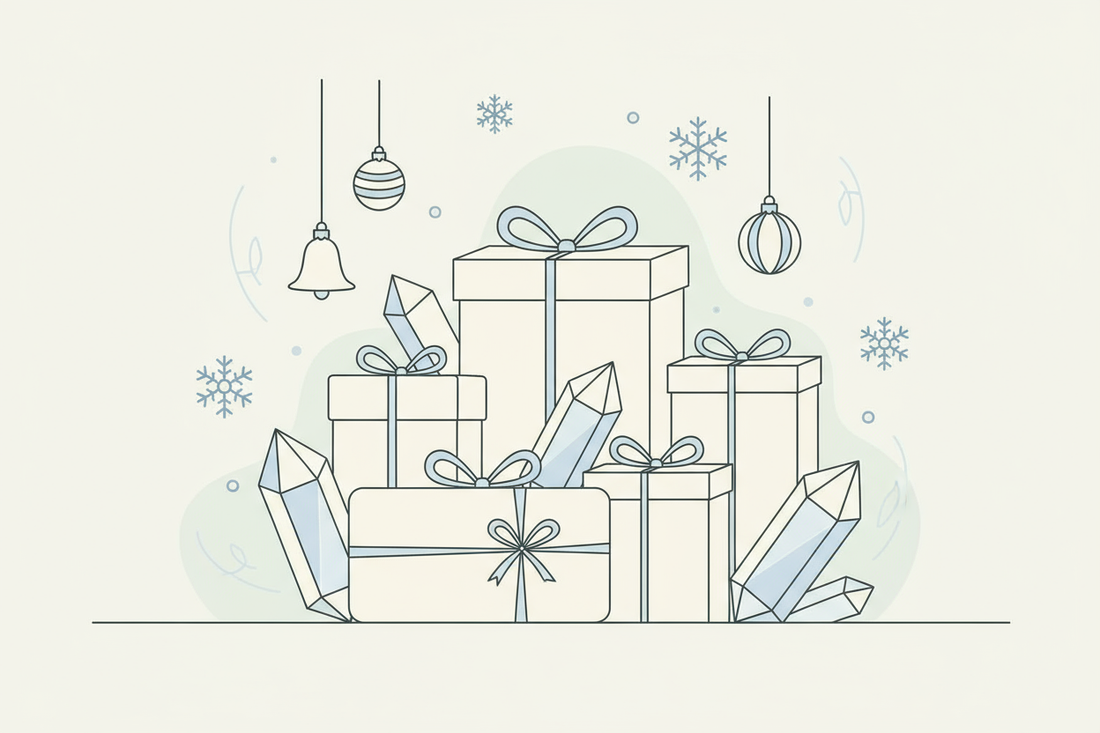 Last-Minute-Weihnachtsgeschenke mit Kristallen – stilvoll, persönlich & bedeutungsvoll