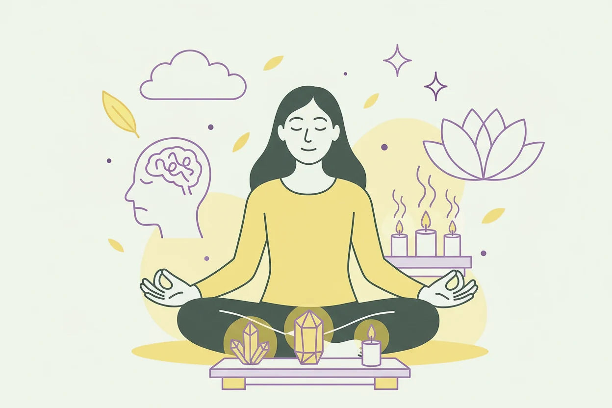 Abendritual für innere Ruhe: Kristalle, Journaling & Achtsamkeit