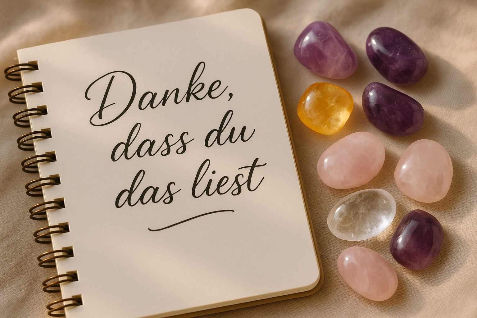 Dankbarkeitstagebuch: Mit Ritualen & Kristallen zu mehr Freude und innerer Ruhe CrystalScents