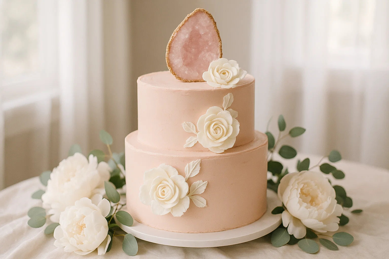 Hochzeitstorte mit Kristallen – Eleganz, Symbolik & Fotomagie