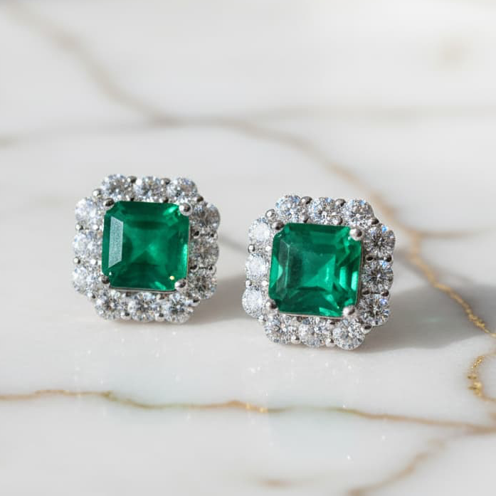 Silberne Ohrringe – Eleganz & Klarheit