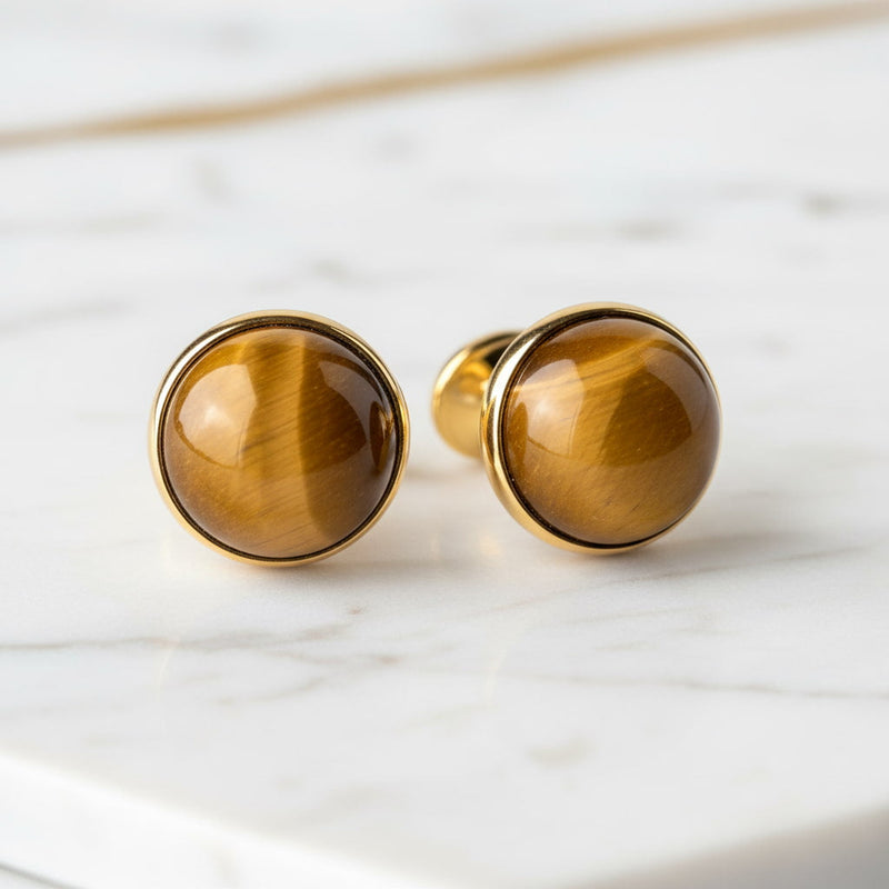 Manschettenknöpfe mit Kristallen