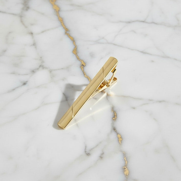 Goldene Krawattenklammern – Luxus & Klasse