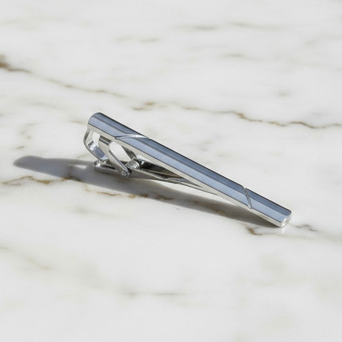 Silberne Krawattenklammern – Eleganz & Stil