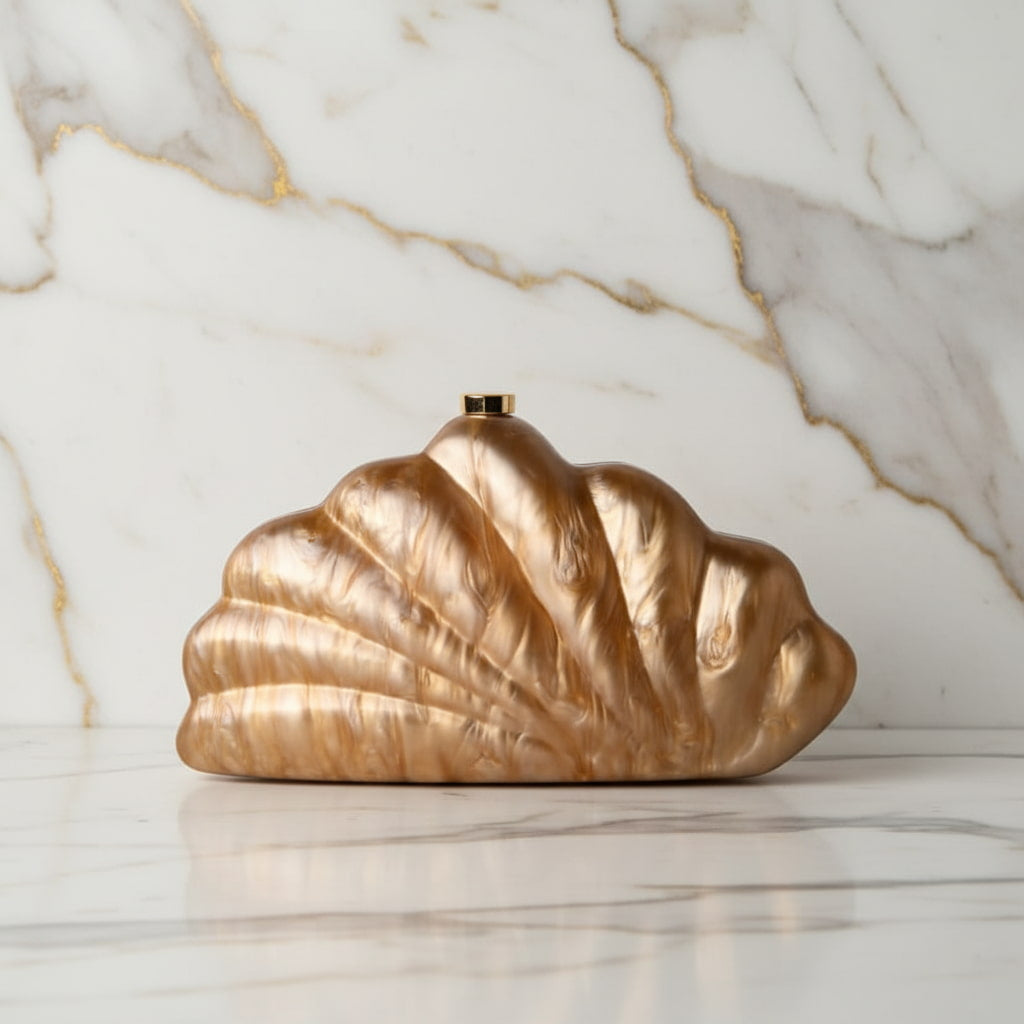 Clutch in Bronze – edle Tasche mit zartem Glanz CrystalScents