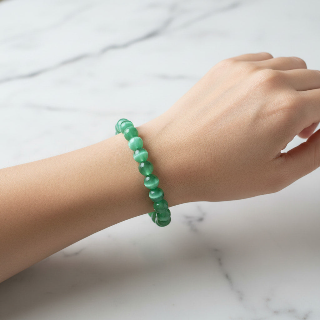 Katzenauge Kugelarmband – Harmonie & innere Ruhe