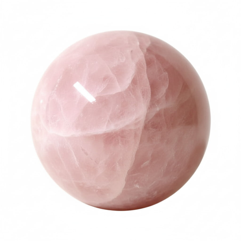Große Rosenquarz Kugel – Gelassenheit & Geborgenheit CrystalScents