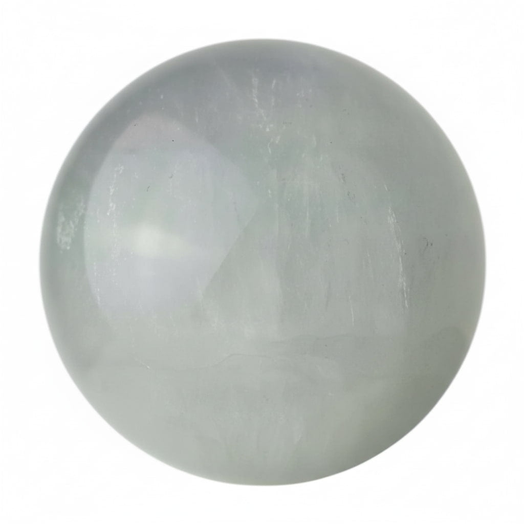 Fluorit Kugel – Eisblau schimmernde Eleganz CrystalScents