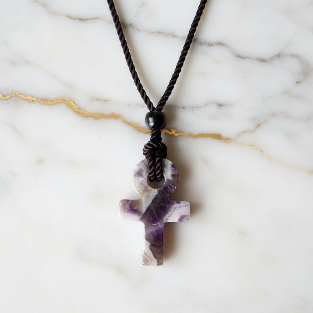 Amethyst Halskette – Anch-Anhänger für Ruhe & Gelassenheit CrystalScents