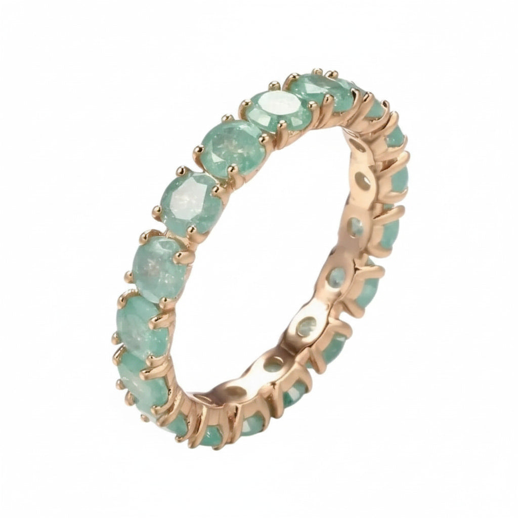 Ring - Funkelnder grüner Bandring CrystalScents