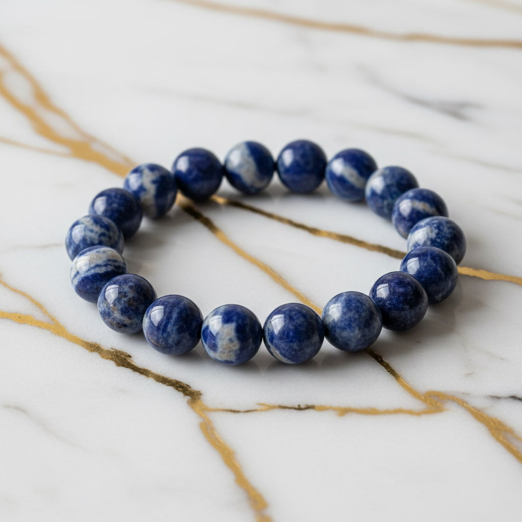 Sodalit Kugelarmband – Stilvolles Schmuckstück CrystalScents