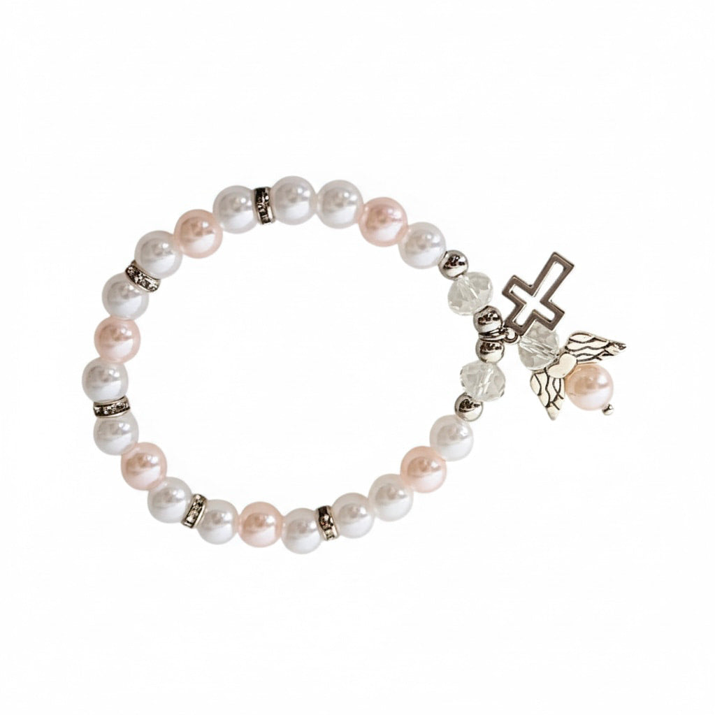 Perlenarmband - mit Silberengel CrystalScents