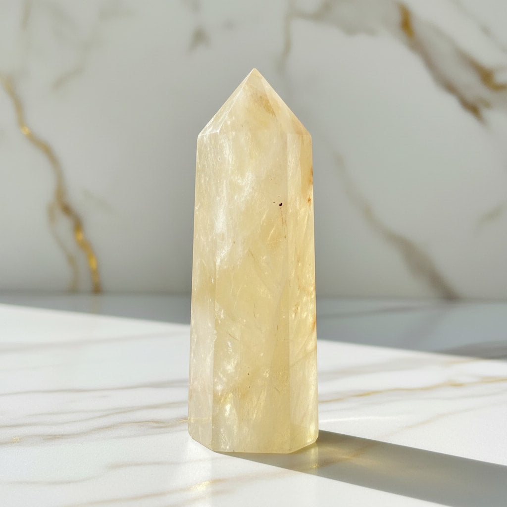 Citrin Obelisk – Optimismus & Energie