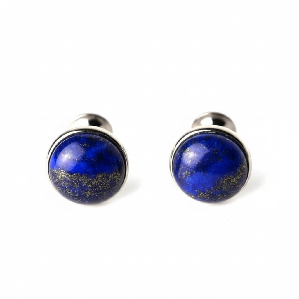 Lapislazuli Manschettenknöpfe - Stärke & Mut CrystalScents