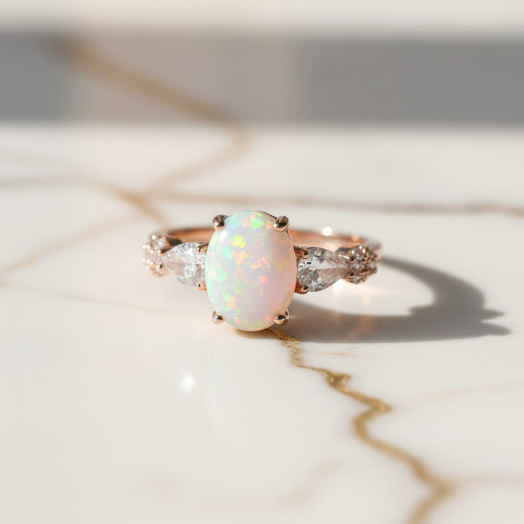 Opal Ring - Funkelndes Farbspiel