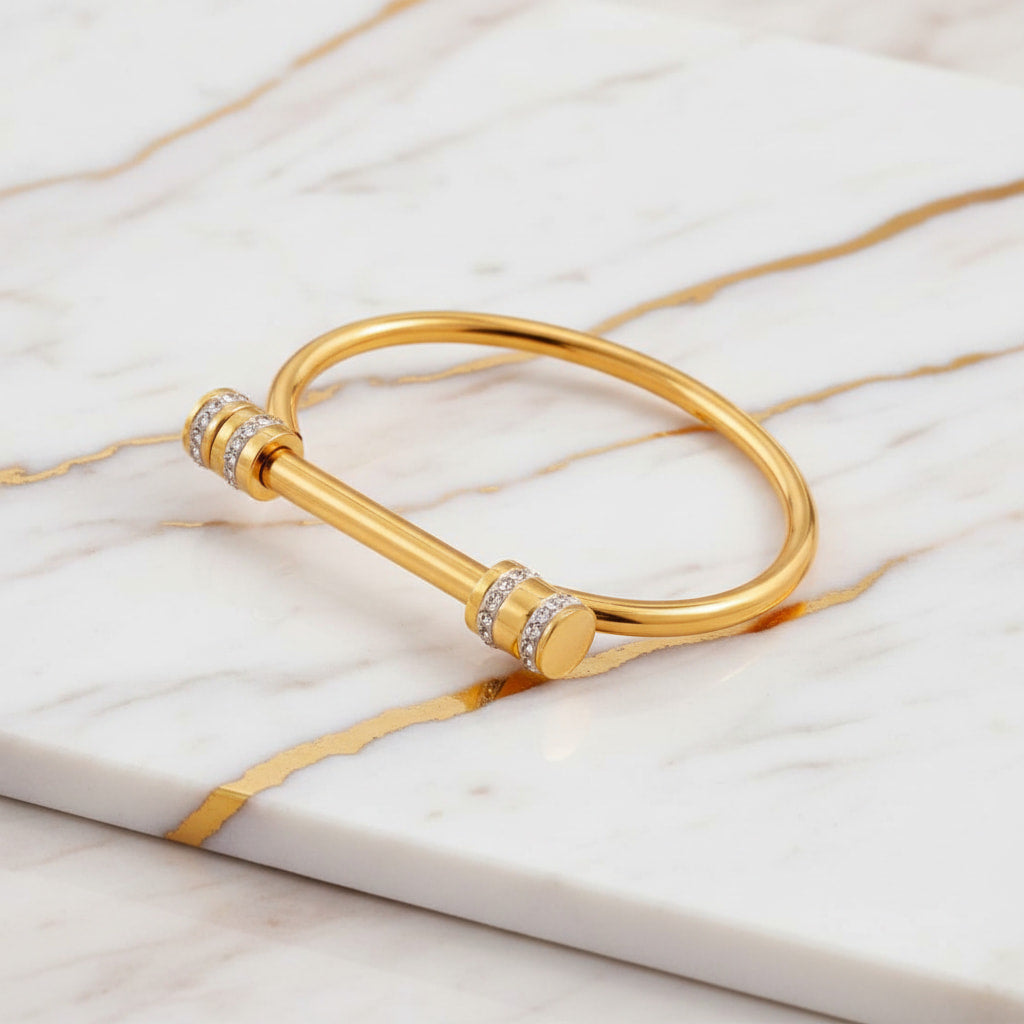 Armband – Schrauben Design in Gold CrystalScents