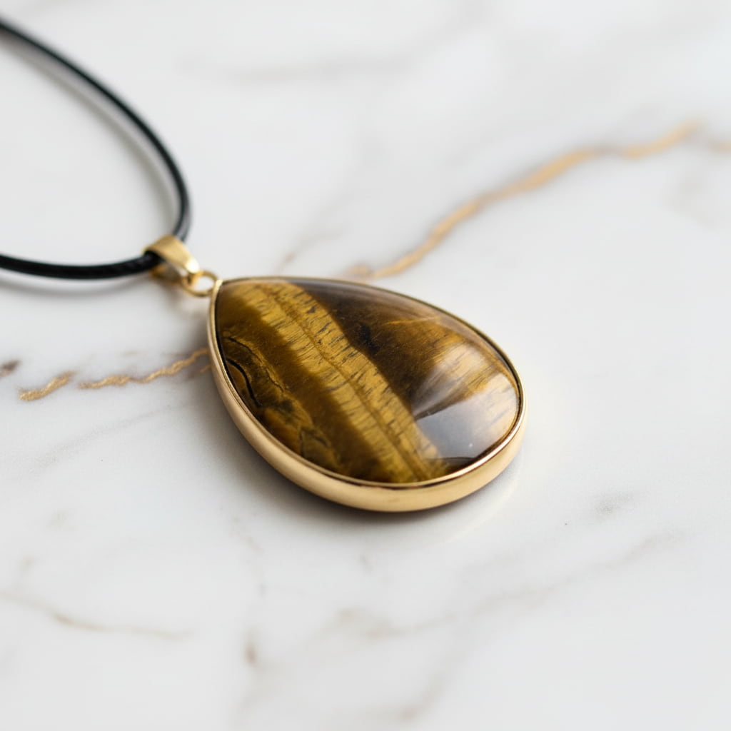 Tigerauge Halskette - Energie & Schutz JETZT sichern CrystalScents