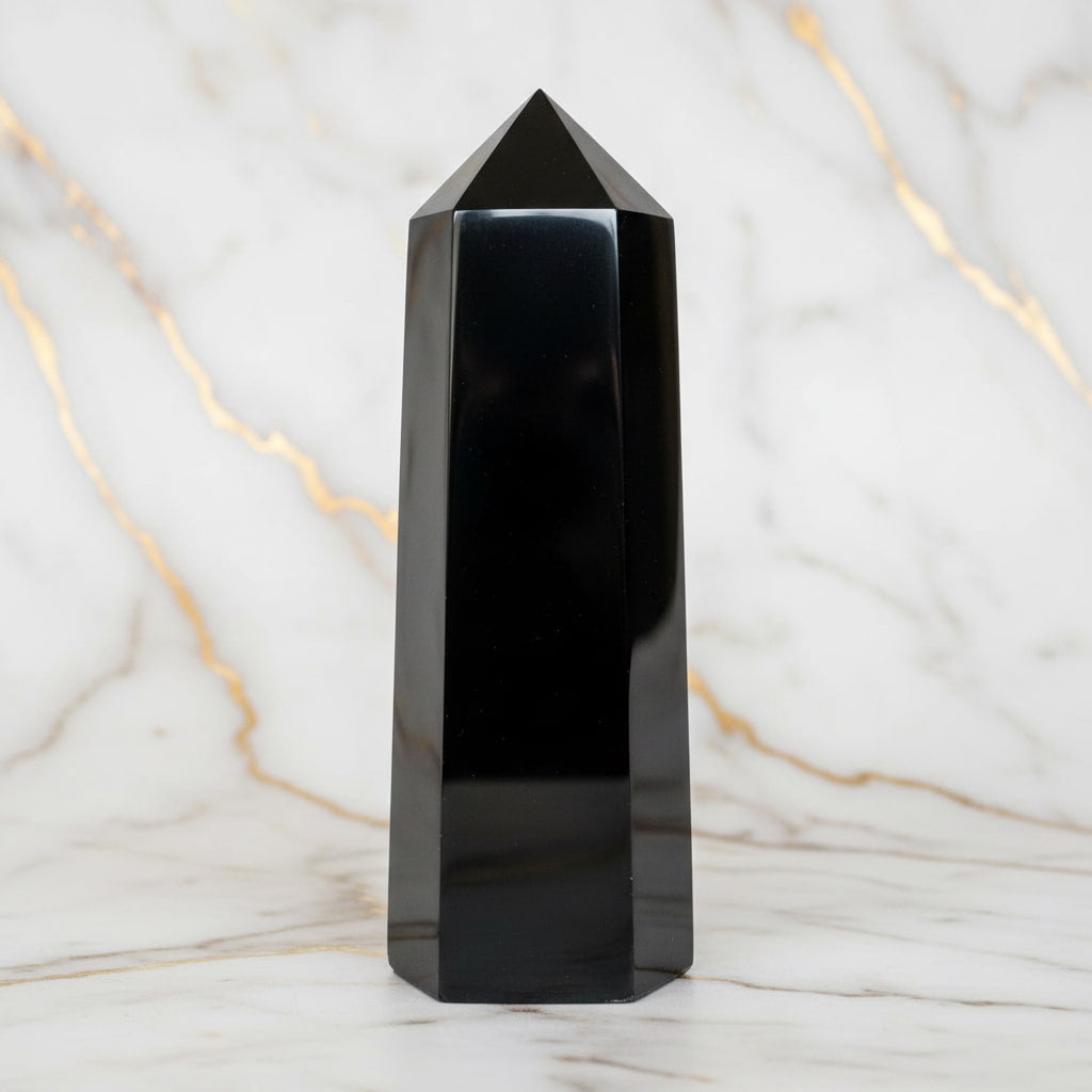 Obsidian Obelisk – Schutzstein JETZT sichern CrystalScents