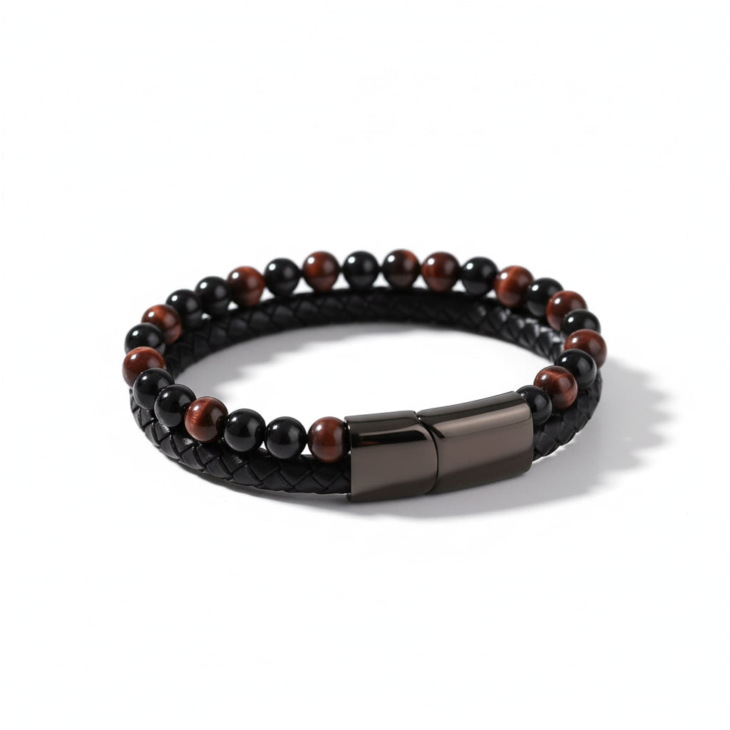 Tigerauge Armband - Magnet Verschluss