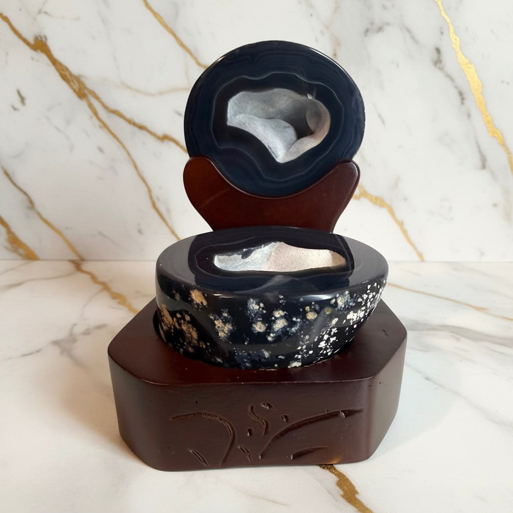 Achat Truhe - Schwarze Schönheit