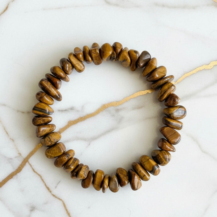 Tigerauge Splitter Armband - Erdung JETZT sichern CrystalScents