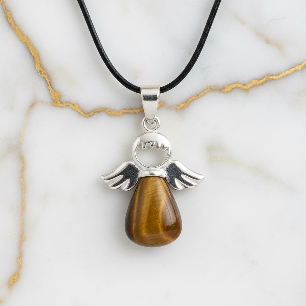 Tigerauge Halskette - Schutzengel JETZT sichern CrystalScents