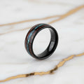 Ring Schwarz – Mit Holzmaserung & Blau CrystalScents