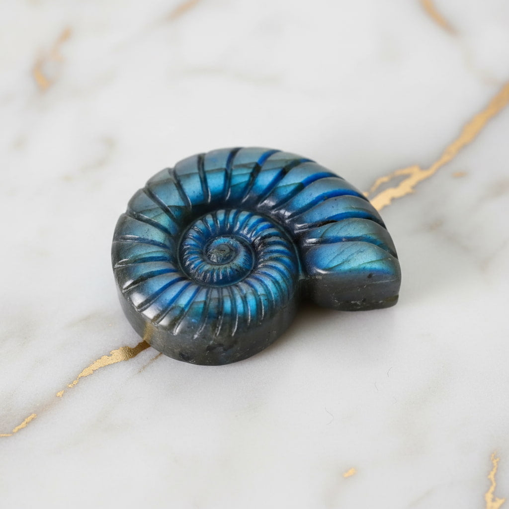 Labradorit Nautilus – Natur & Eleganz JETZT entdecken CrystalScents