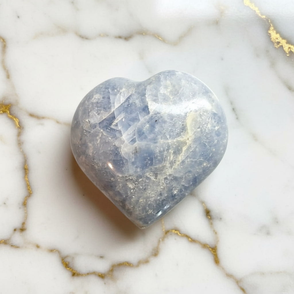 Celestit Herz –  Himmelblaue Ruhe