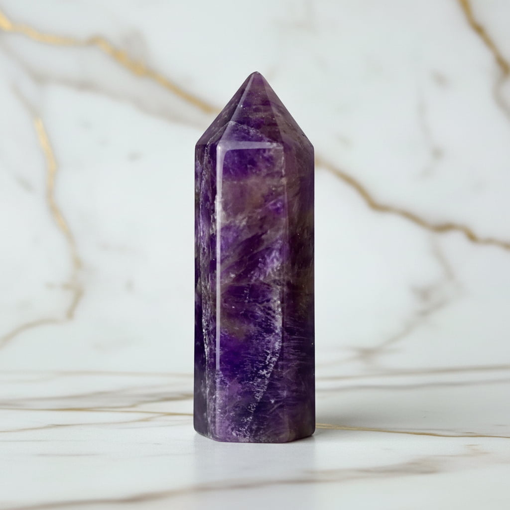 Mini Amethyst Obelisk – Gebündelte Kraft CrystalScents