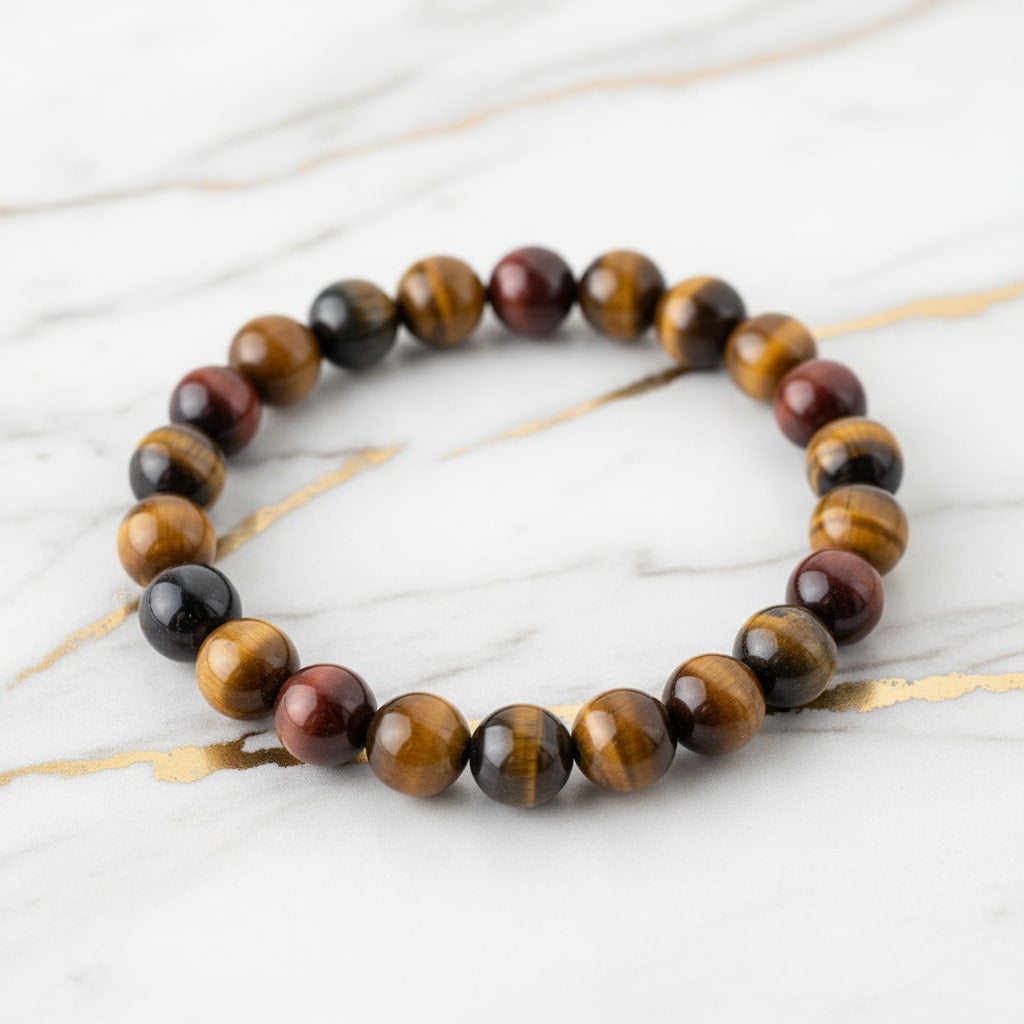 Tigerauge Kugelarmband - Schützender Begleiter