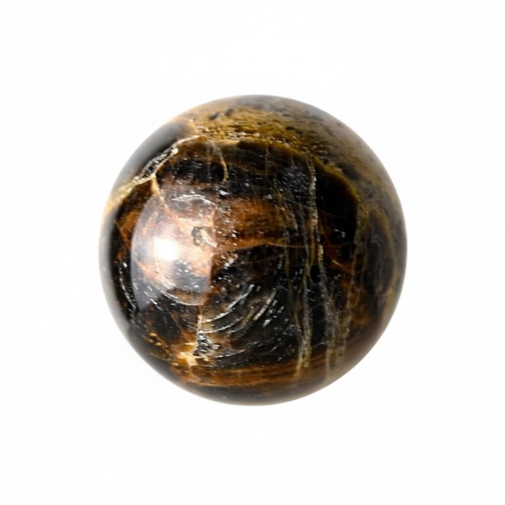 Schwarze Mondstein Kugel – Schutz & Intuition CrystalScents