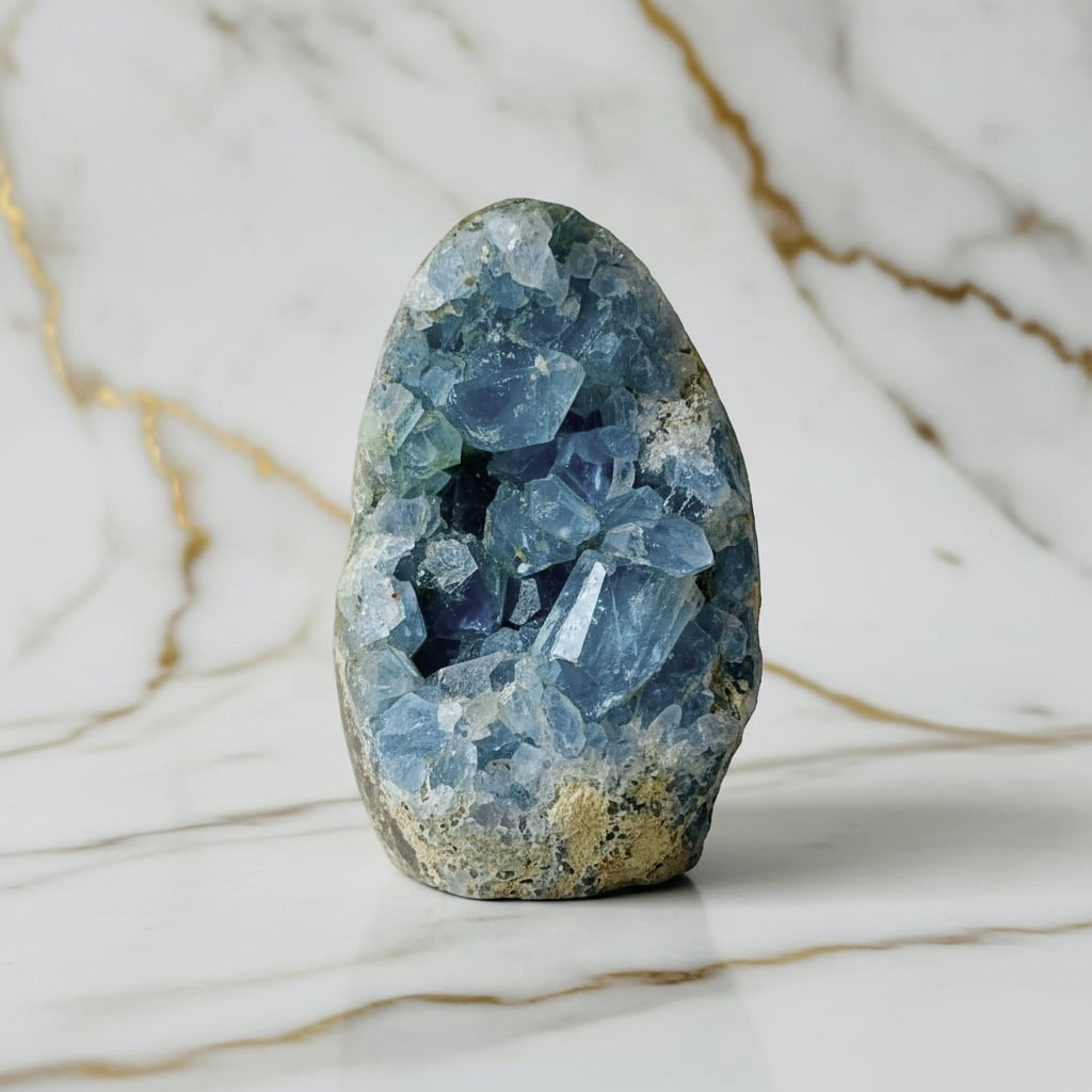 Celestit Kristallcluster - Ein Stück des Himmels