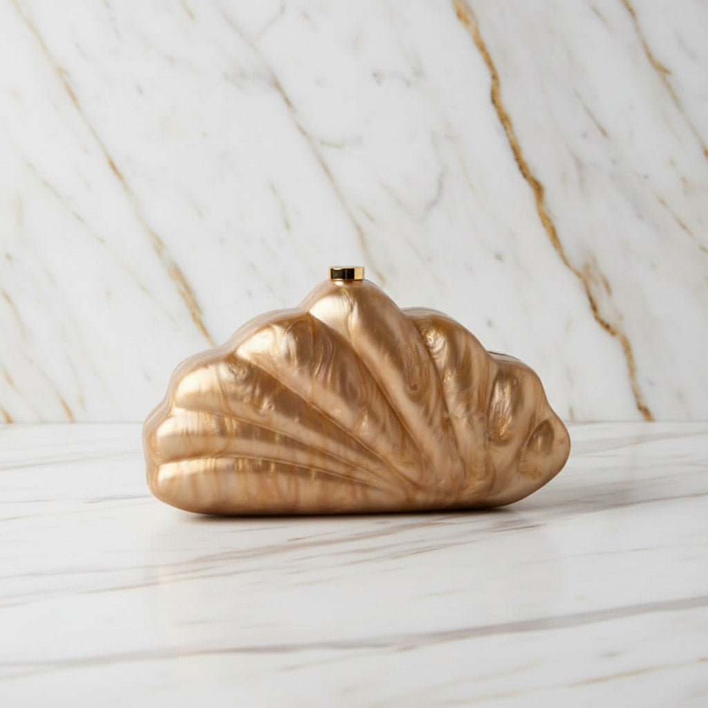 Clutch in Bronze – edle Tasche mit zartem Glanz CrystalScents