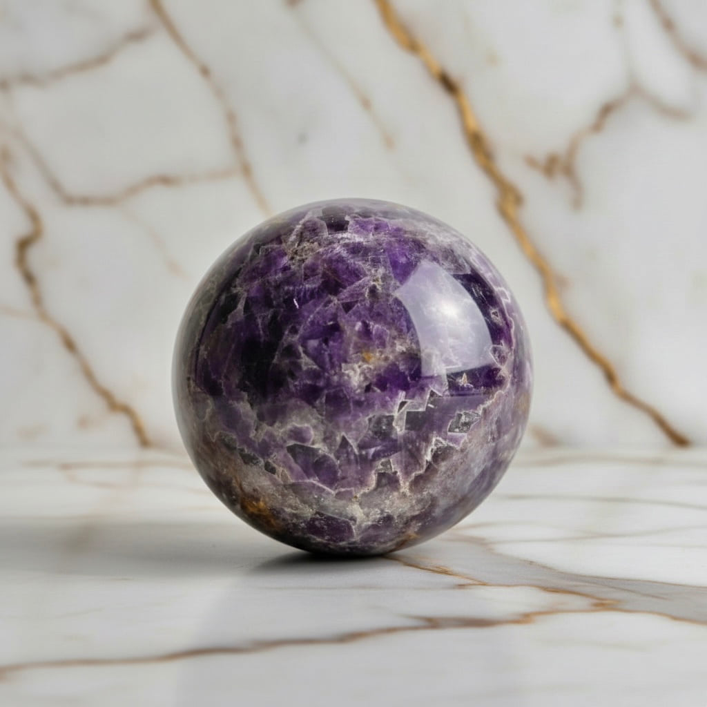 Große Amethyst Kugel – Balance & Meditation CrystalScents