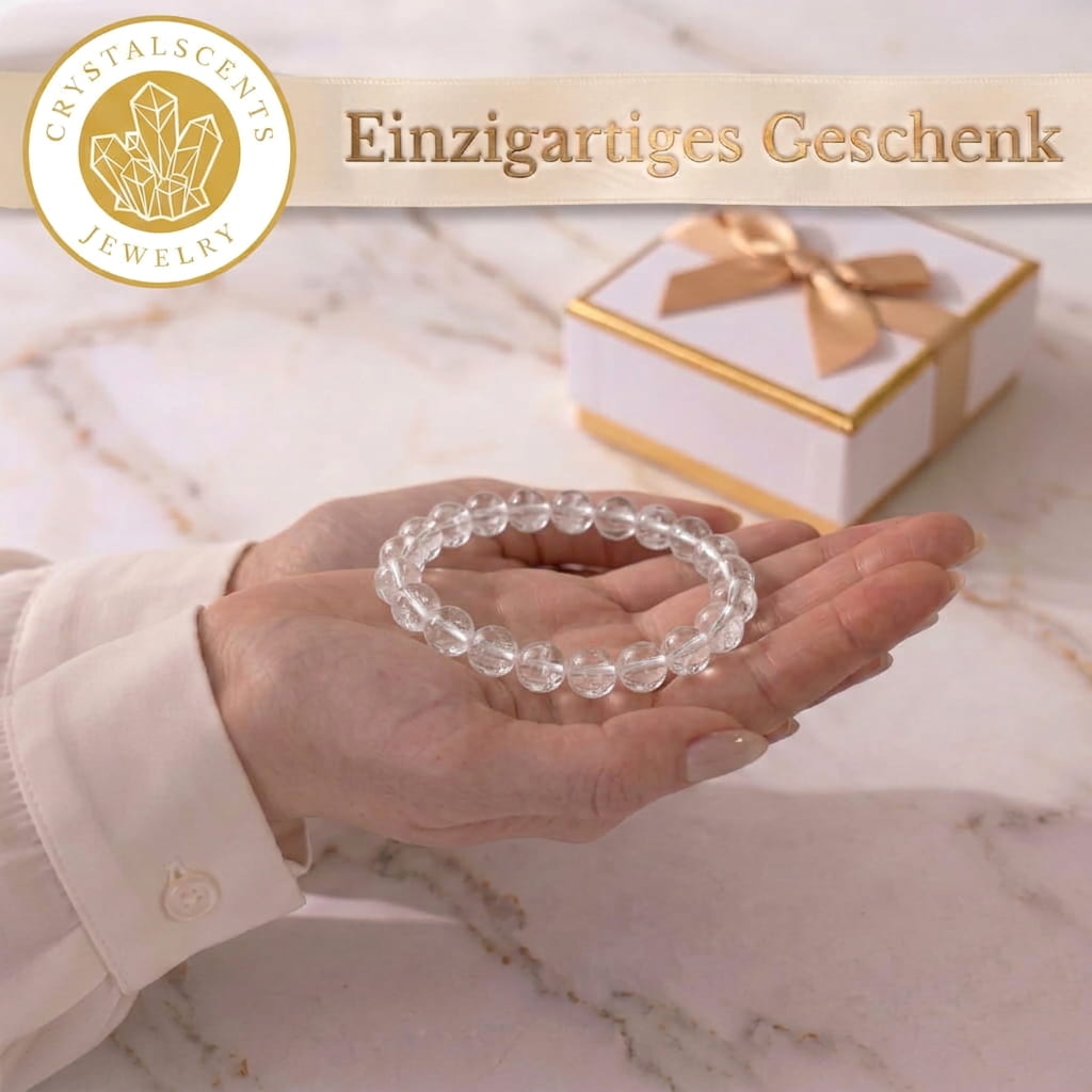 Bergkristall Kugelarmband - Klarheit & fokussierte Energie