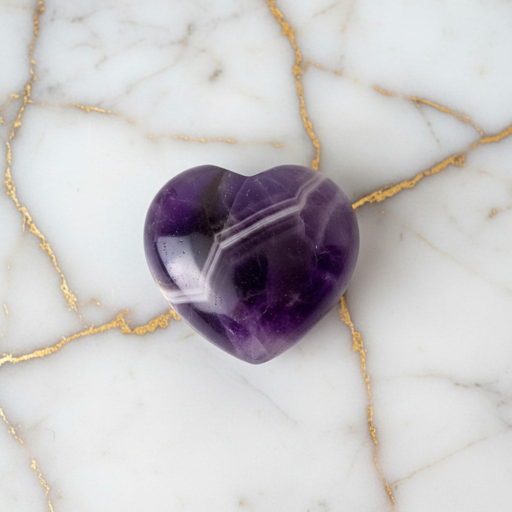 Mini Amethyst Herz – Talisman für Liebe & Harmonie CrystalScents