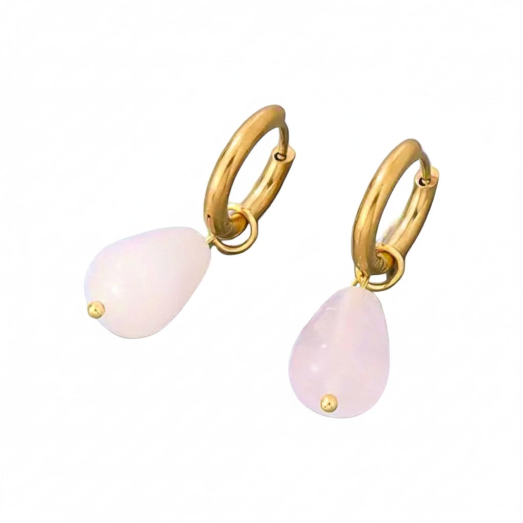 Rosenquarz Ohrringe - Sanfte Akzente