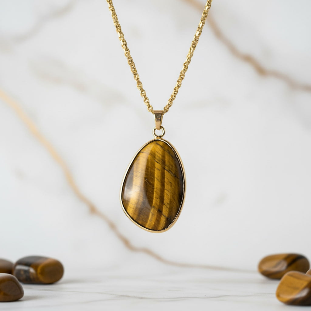 Tigerauge Halskette - Schutz & Ausgleich JETZT sichern CrystalScents