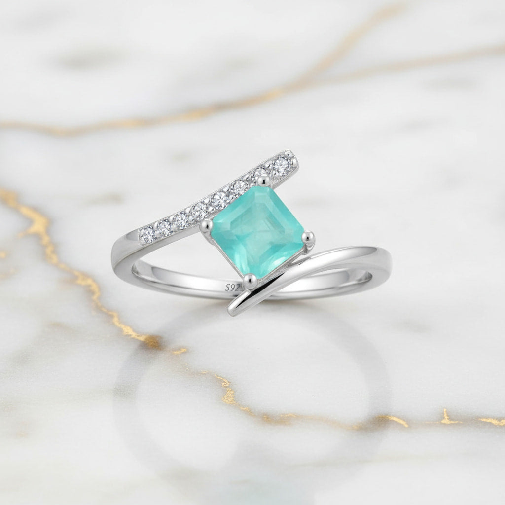 Smaragd Ring – Elegantes Türkis CrystalScents