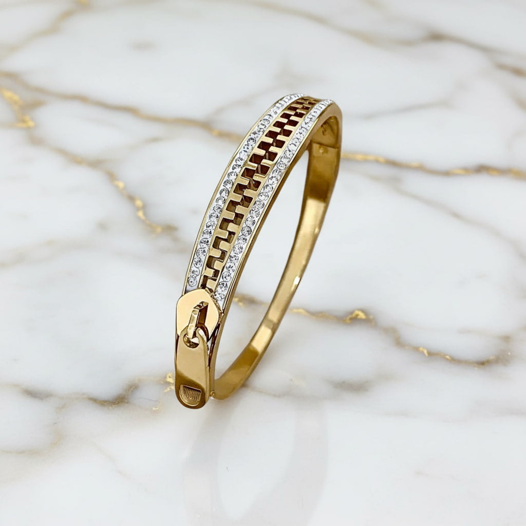 Armband – Goldarmband mit „Reißverschluss“ CrystalScents