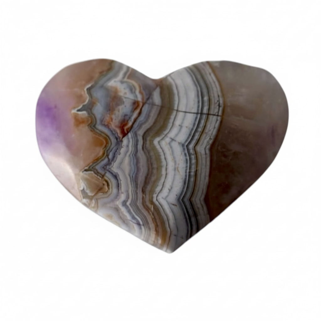 Amethyst Achat Herz – Zarter Glücksbringer