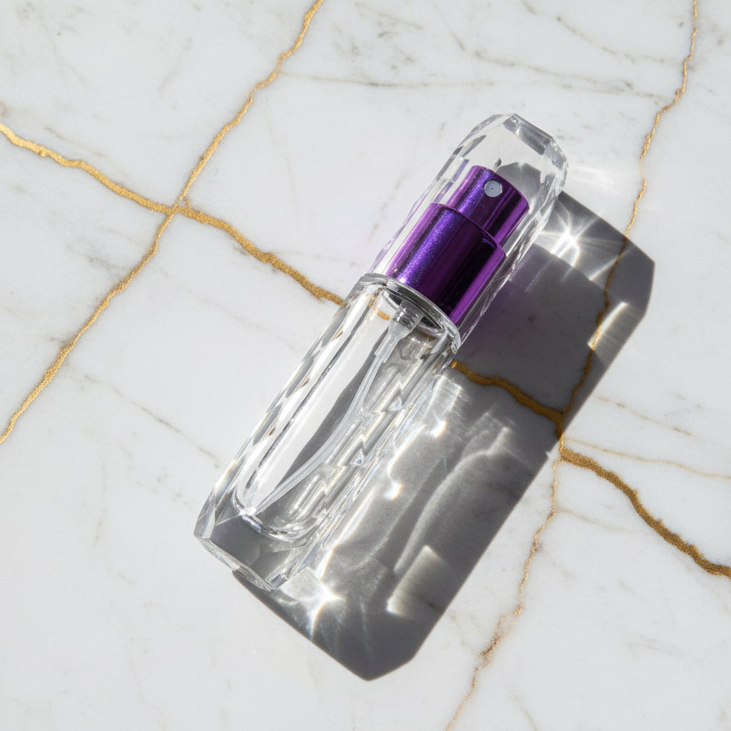Parfüm Abfüller in Lila - stilvoll & handlich CrystalScents