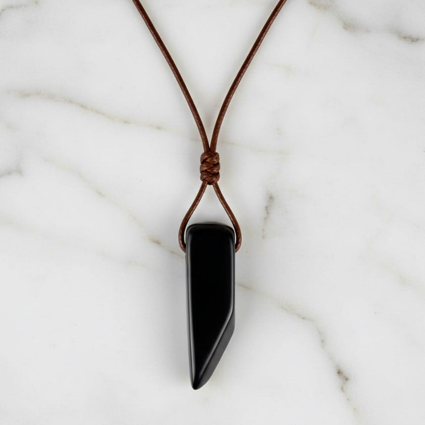 Obsidian Halskette - Alltag & Wohlbefinden CrystalScents