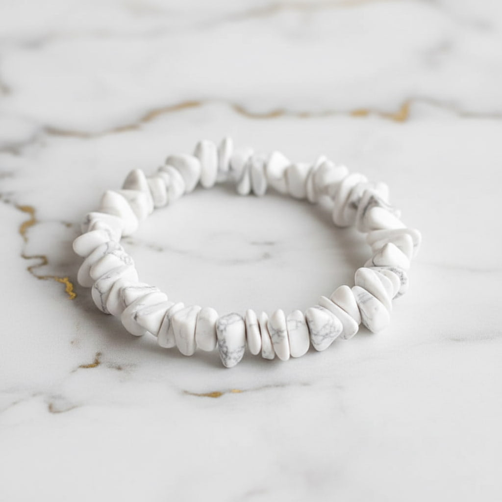 Howlit Splitterarmband – Lebendige Form für innere Ruhe CrystalScents
