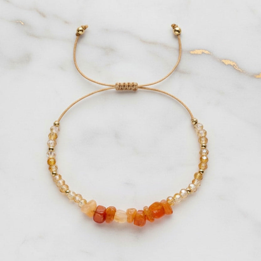 Karneol Schutzarmband – Lebensenergie & positive Stimmung CrystalScents