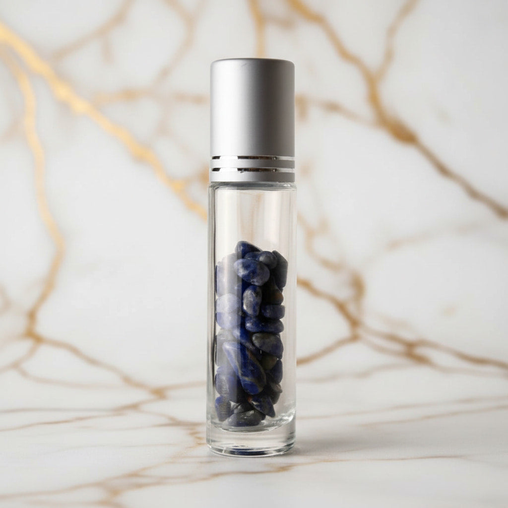 Sodalit Ölroller – praktische Größe JETZT sichern CrystalScents