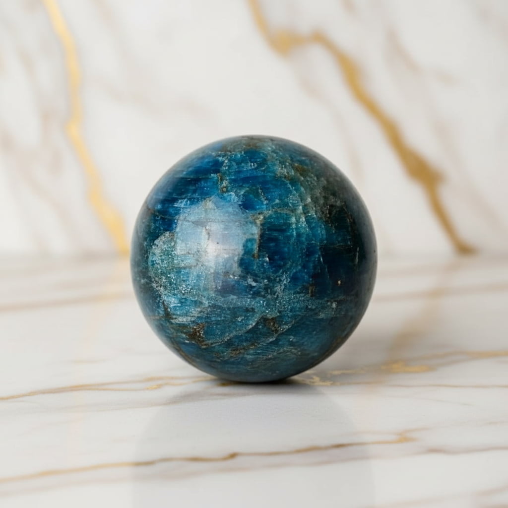 Apatit Kugel - Faszinierendes Naturjuwel CrystalScents