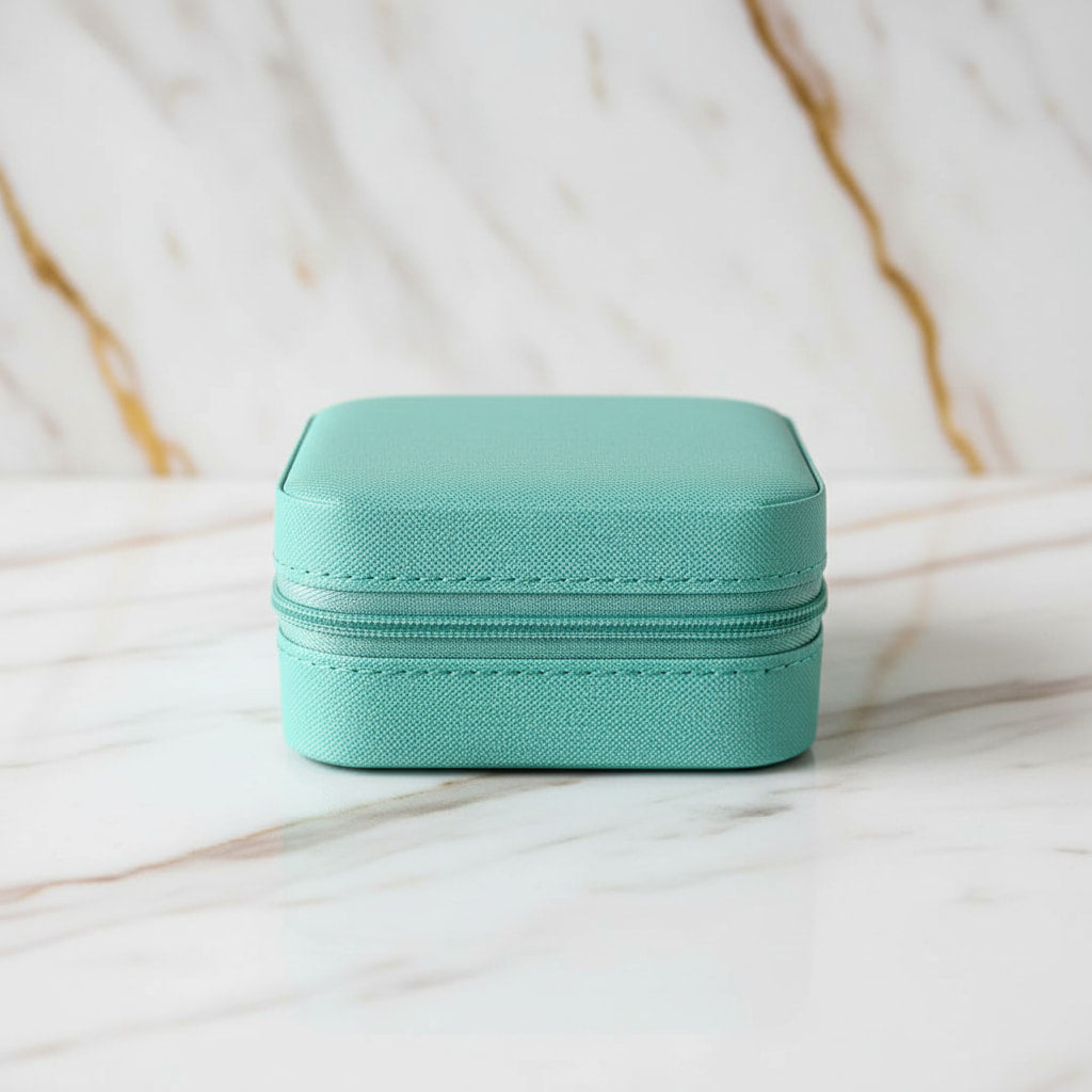 Schmuckbox Türkis – Stilvolle Aufbewahrung für Ringe & Ketten CrystalScents